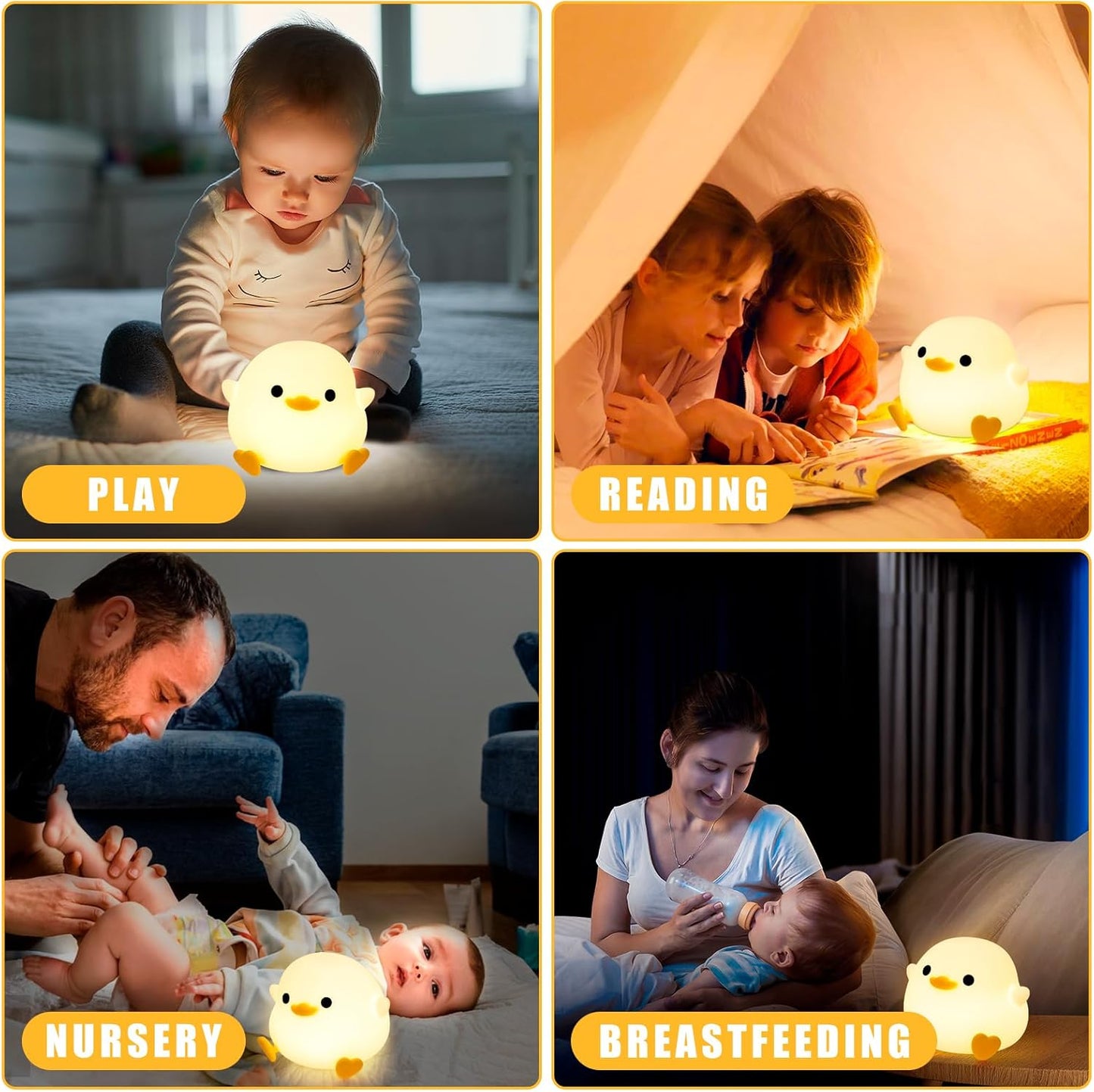 DoDo Nachtlampje voor Kinderen β Dimbaar Nachtlampje, Draagbaar & Oplaadbaar, Met Timerfunctie β Perfect Baby- en Peuter Cadeau