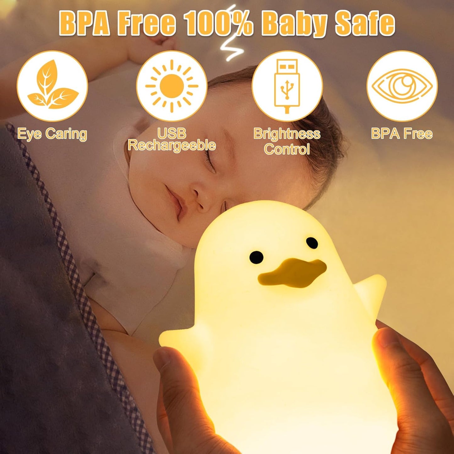 DoDo Nachtlampje voor Kinderen β Dimbaar Nachtlampje, Draagbaar & Oplaadbaar, Met Timerfunctie β Perfect Baby- en Peuter Cadeau