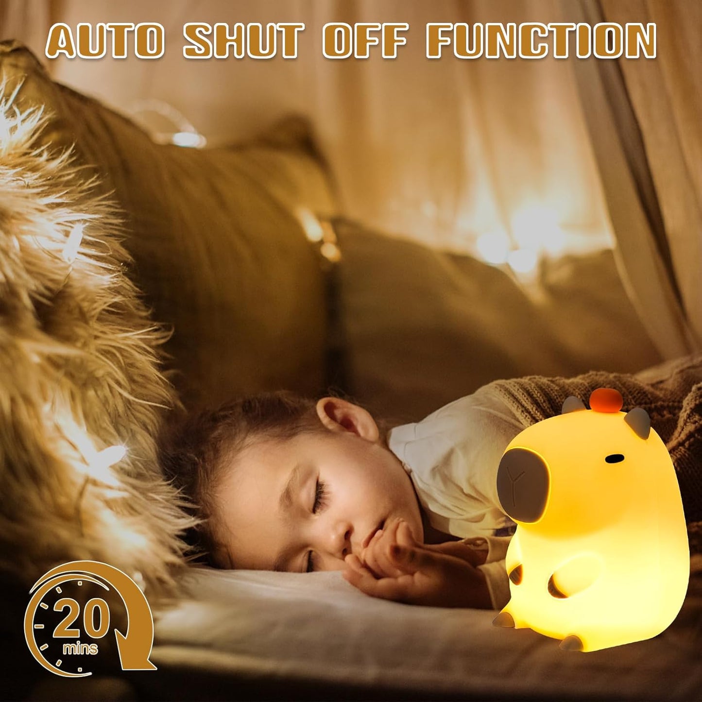 DoDo Nachtlampje voor Kinderen β Dimbaar Nachtlampje, Draagbaar & Oplaadbaar, Met Timerfunctie β Perfect Baby- en Peuter Cadeau