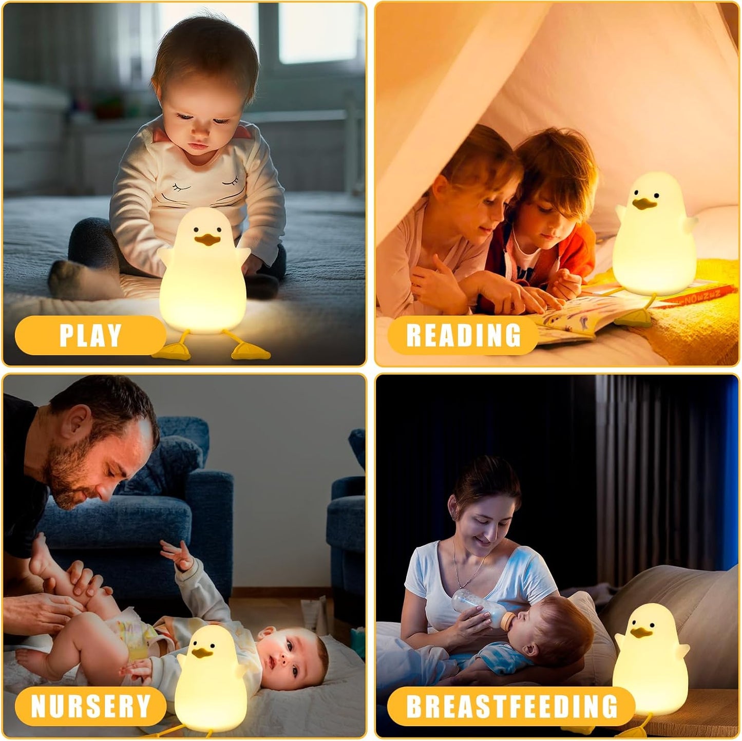 DoDo Nachtlampje voor Kinderen β Dimbaar Nachtlampje, Draagbaar & Oplaadbaar, Met Timerfunctie β Perfect Baby- en Peuter Cadeau