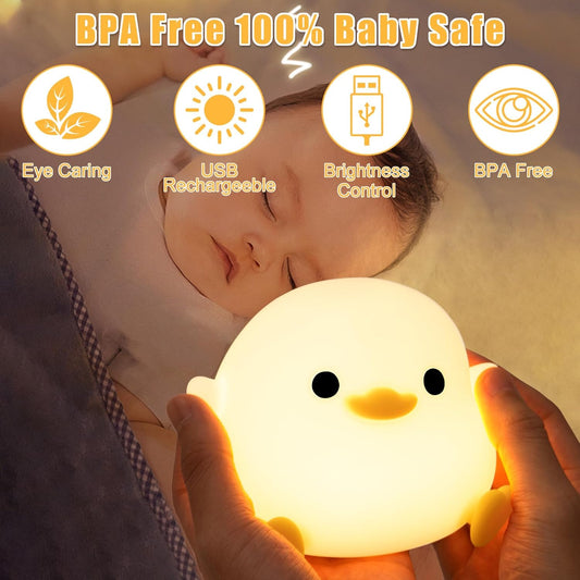DoDo Nachtlampje voor Kinderen – Dimbaar Nachtlampje, Draagbaar & Oplaadbaar, Met Timerfunctie – Perfect Baby- en Peuter Cadeau